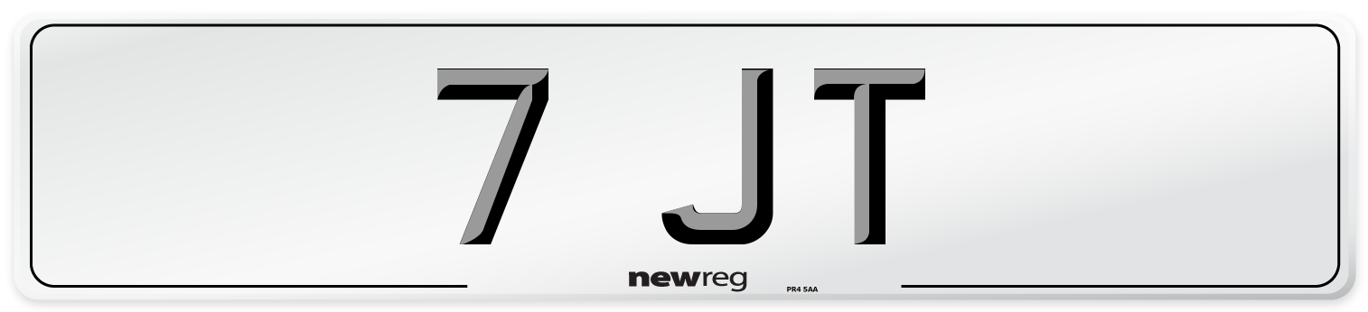 7 JT Number Plate from New Reg